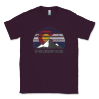 Plum breckenridge colorado x co flag mountain peak raglan baseball tee Classic Tee - linhVisuals