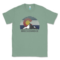 Sage breckenridge colorado x co flag mountain peak raglan baseball tee Classic Tee - linhVisuals