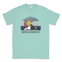 Seafoam breckenridge colorado x co flag mountain peak raglan baseball tee Classic Tee - linhVisuals