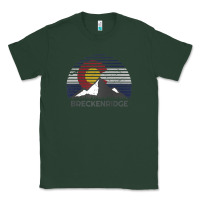 Sports Green breckenridge colorado x co flag mountain peak raglan baseball tee Classic Tee - linhVisuals