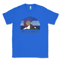 True Royal breckenridge colorado x co flag mountain peak raglan baseball tee Classic Tee - linhVisuals
