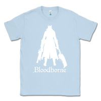 Dusty Blue bloodborne zipped Classic Tee - linhVisuals