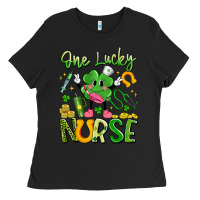 Black one lucky nurse Ladies Tee - Artiststas
