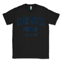 Black hood river oregon or vintage sports established navy design t shirt Classic Tee - linhVisuals