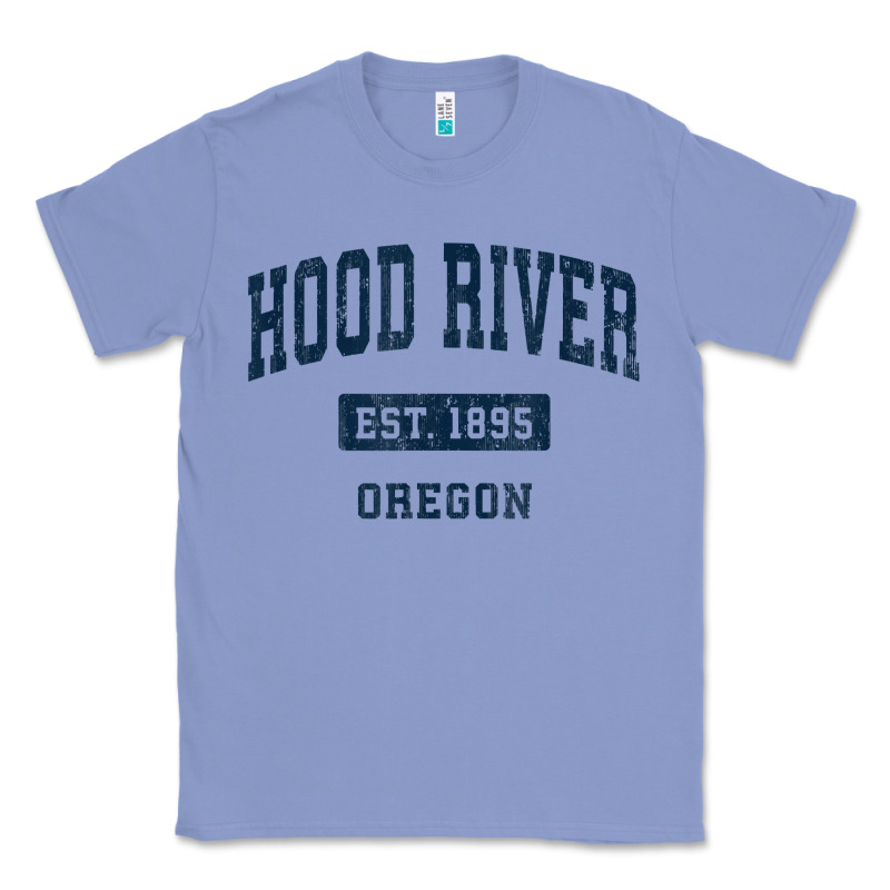 Hood River Oregon Or Vintage Sports Established Navy Design T Shirt Classic Tee by linhVisuals | Teevron
