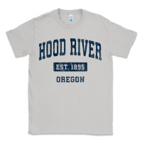 Moon Dust hood river oregon or vintage sports established navy design t shirt Classic Tee - linhVisuals