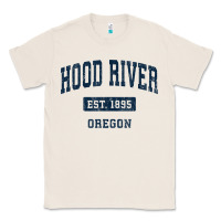 Natural hood river oregon or vintage sports established navy design t shirt Classic Tee - linhVisuals