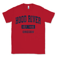 Red hood river oregon or vintage sports established navy design t shirt Classic Tee - linhVisuals