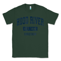 Sports Green hood river oregon or vintage sports established navy design t shirt Classic Tee - linhVisuals
