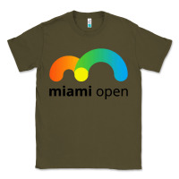 Army Green miami open Classic Tee - linhVisuals