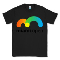 Black miami open Classic Tee - linhVisuals