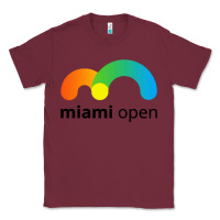 Burgundy miami open Classic Tee - linhVisuals