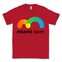 Red miami open Classic Tee - linhVisuals