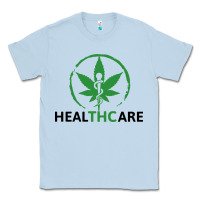 Dusty Blue healthcare thc marijuana cannabis medical Classic Tee - linhVisuals