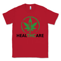 Red healthcare thc marijuana cannabis medical Classic Tee - linhVisuals