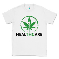 White healthcare thc marijuana cannabis medical Classic Tee - linhVisuals