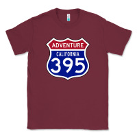 Burgundy california usa highway 395 hiking fishing climbing adventure premium Classic Tee - linhVisuals