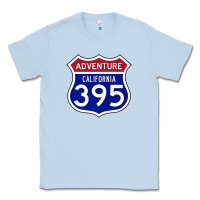 Dusty Blue california usa highway 395 hiking fishing climbing adventure premium Classic Tee - linhVisuals