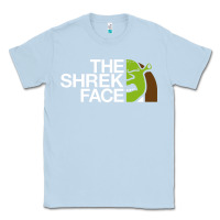 Dusty Blue the shrek face Classic Tee - linhVisuals