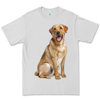 Dove Grey Labrador Retriever llustrations Premium Tee - LillyAllenDesigns