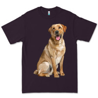 Plum Labrador Retriever llustrations Premium Tee - LillyAllenDesigns