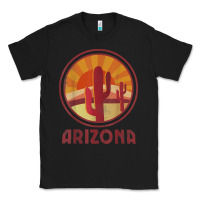 Black arizona cactus sunset scene graphic t shirt Classic Tee - linhVisuals