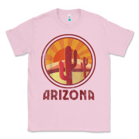 Bubblegum Pink arizona cactus sunset scene graphic t shirt Classic Tee - linhVisuals