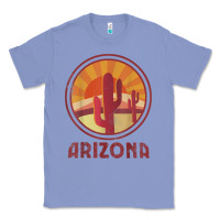 Colony Blue arizona cactus sunset scene graphic t shirt Classic Tee - linhVisuals