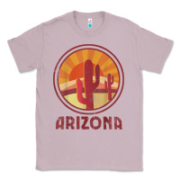 Lilac arizona cactus sunset scene graphic t shirt Classic Tee - linhVisuals