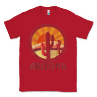 Red arizona cactus sunset scene graphic t shirt Classic Tee - linhVisuals