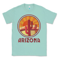 Seafoam arizona cactus sunset scene graphic t shirt Classic Tee - linhVisuals