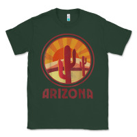 Sports Green arizona cactus sunset scene graphic t shirt Classic Tee - linhVisuals