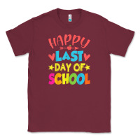Burgundy happy last day of school teacher boys girls school last day Classic Tee - linhVisuals
