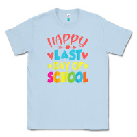Dusty Blue happy last day of school teacher boys girls school last day Classic Tee - linhVisuals