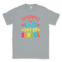 Heather Grey happy last day of school teacher boys girls school last day Classic Tee - linhVisuals