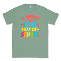 Sage happy last day of school teacher boys girls school last day Classic Tee - linhVisuals