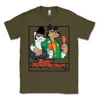 Army Green buddy thunderstruck friend Classic Tee - linhVisuals