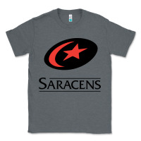 Charcoal Heather saracens Classic Tee - linhVisuals