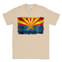 Mushroom arizona flag in grungy style raglan baseball tee Classic Tee - linhVisuals