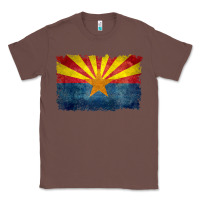 Chestnut arizona flag in grungy style raglan baseball tee Classic Tee - linhVisuals