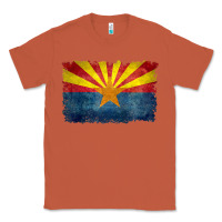 Copper arizona flag in grungy style raglan baseball tee Classic Tee - linhVisuals