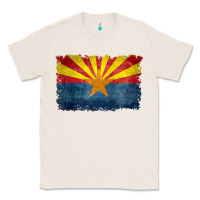 Natural arizona flag in grungy style raglan baseball tee Classic Tee - linhVisuals