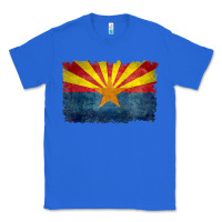 True Royal arizona flag in grungy style raglan baseball tee Classic Tee - linhVisuals