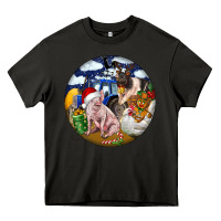 Asphalt Farm And Pig Heavy Core Tee - FaDigitalArtStudio