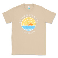Mushroom cayman islands retro colorful ocean sunset palm tree novelty Classic Tee - linhVisuals