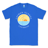 True Royal cayman islands retro colorful ocean sunset palm tree novelty Classic Tee - linhVisuals