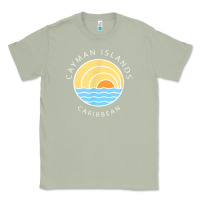 Matcha cayman islands retro colorful ocean sunset palm tree novelty Classic Tee - linhVisuals