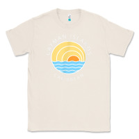Natural cayman islands retro colorful ocean sunset palm tree novelty Classic Tee - linhVisuals