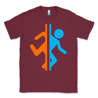 Burgundy portal   portal Classic Tee - linhVisuals