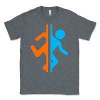 Charcoal Heather portal   portal Classic Tee - linhVisuals